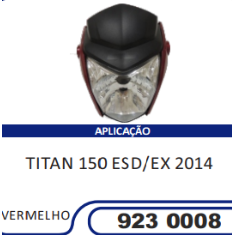 Carenagem Farol Completa Compatível Titan-150 ESD 2014 (Vermelho) Sportive